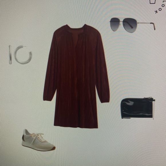 Banana Republic Plisse swing dress - Picture 8 of 10